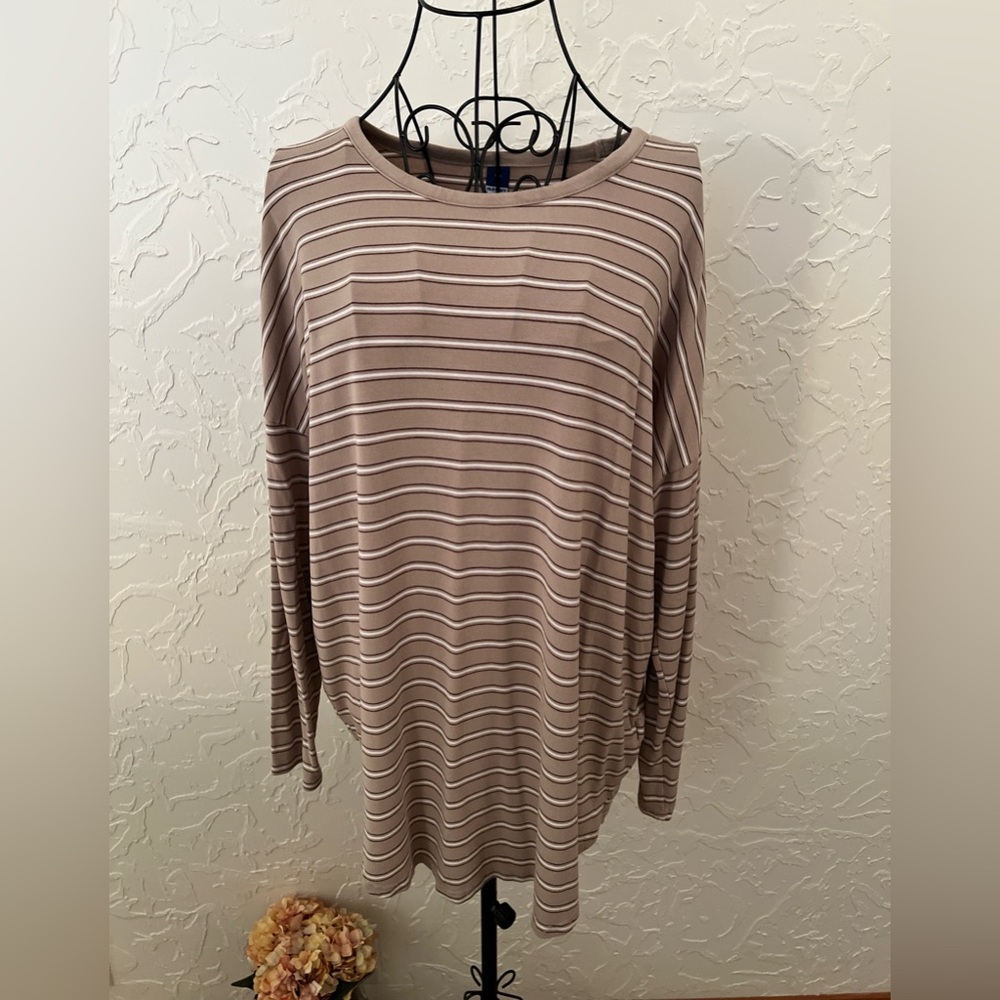 Old Navy Luxe Striped Long Sleeve Tee